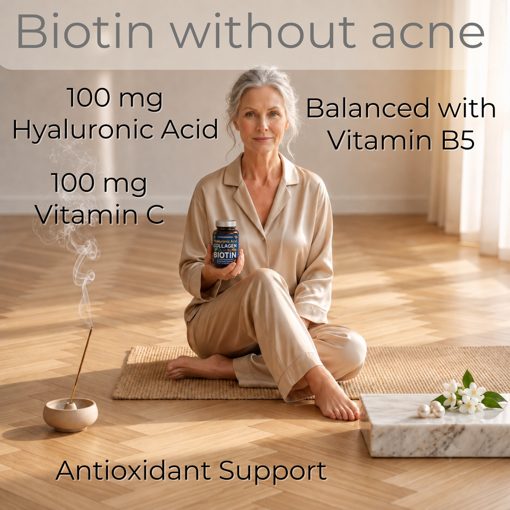Marine Collagen, Hyaluronic Acid, Biotin, Vitamins, Minerals & Superfood - 35 Ingredients
