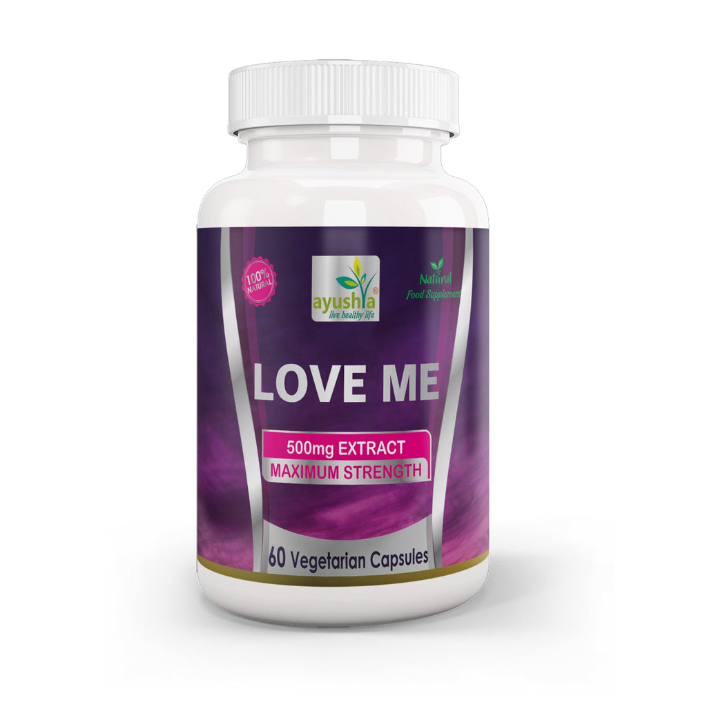 Ayushya Love Me Capsules (Vitality Blend) Vitality & Stamina Support - Vegan, Gluten Free, Non-GMO, 60 Capsules