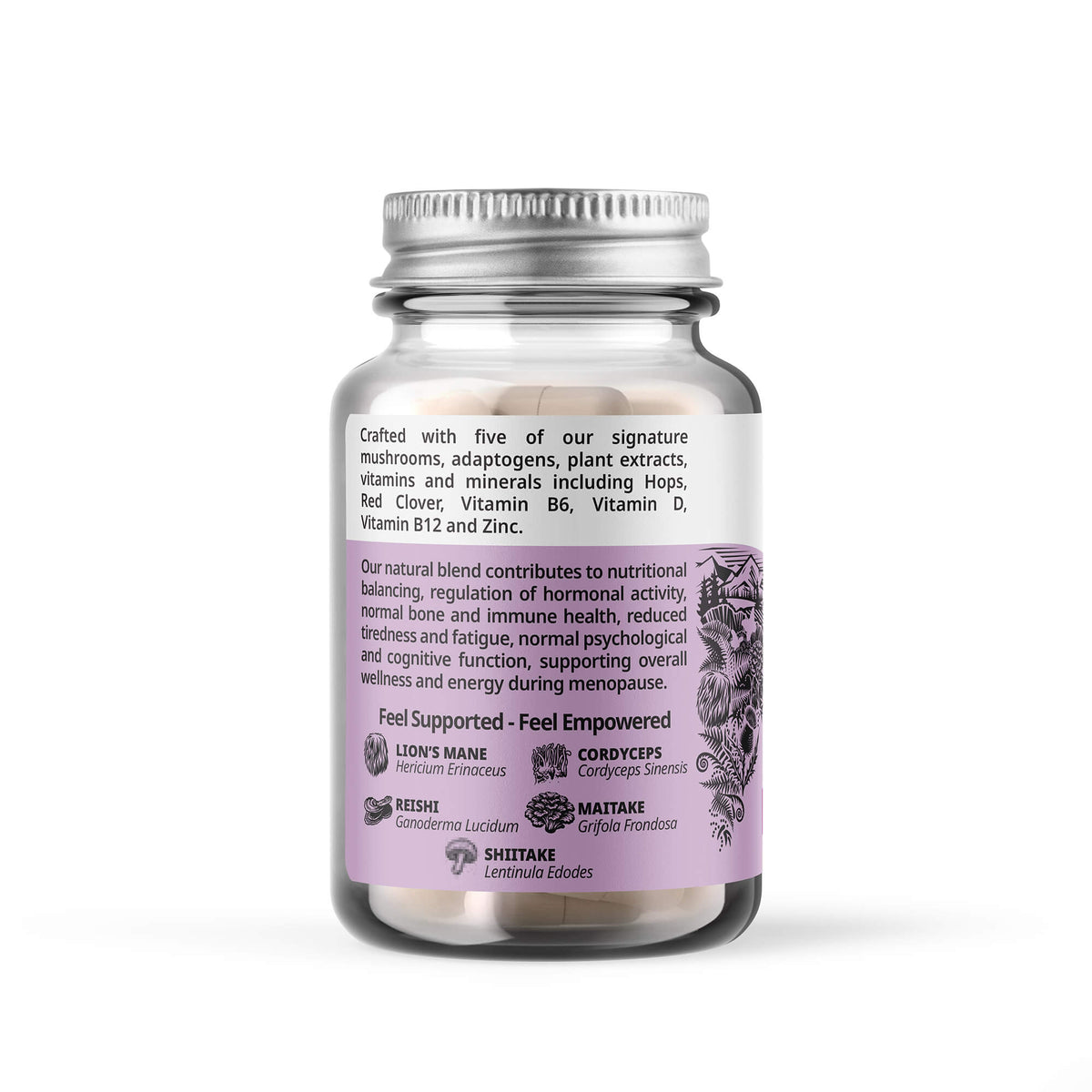 Empower – Mushroom Blend for Menopause Support (60 Capsules)
