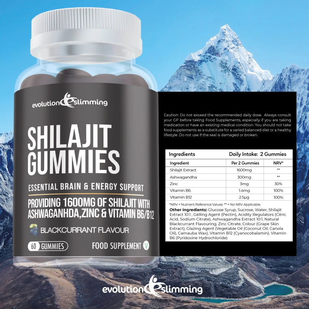 Shilajit Ashwagandha Energy Gummies | Stamina Energy & Daily Support