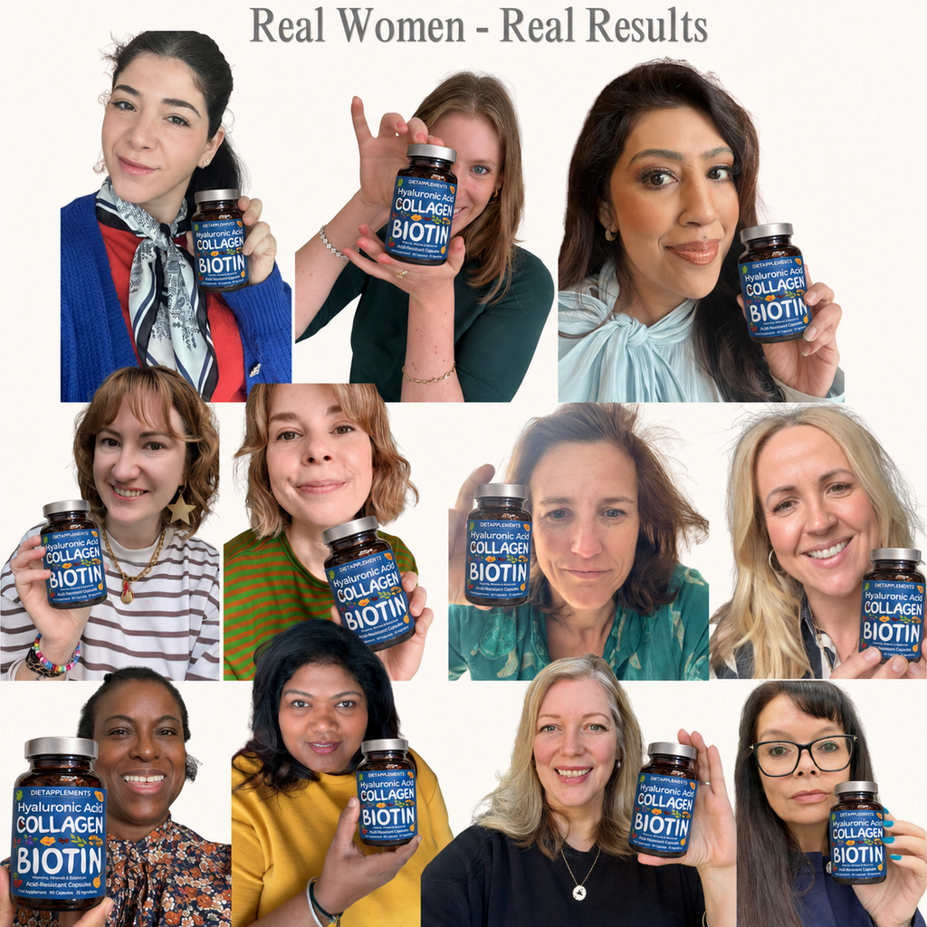 Marine Collagen, Hyaluronic Acid, Biotin, Vitamins, Minerals & Superfood - 35 Ingredients