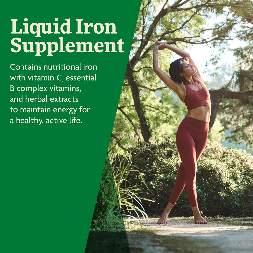 Floradix Iron & Herbs – Liquid Iron Supplement for Energy (16.9 fl oz)