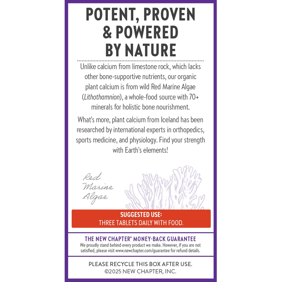 New Chapter Calcium Supplement - Organic Plant Calcium for Bone Strength (180 Count)