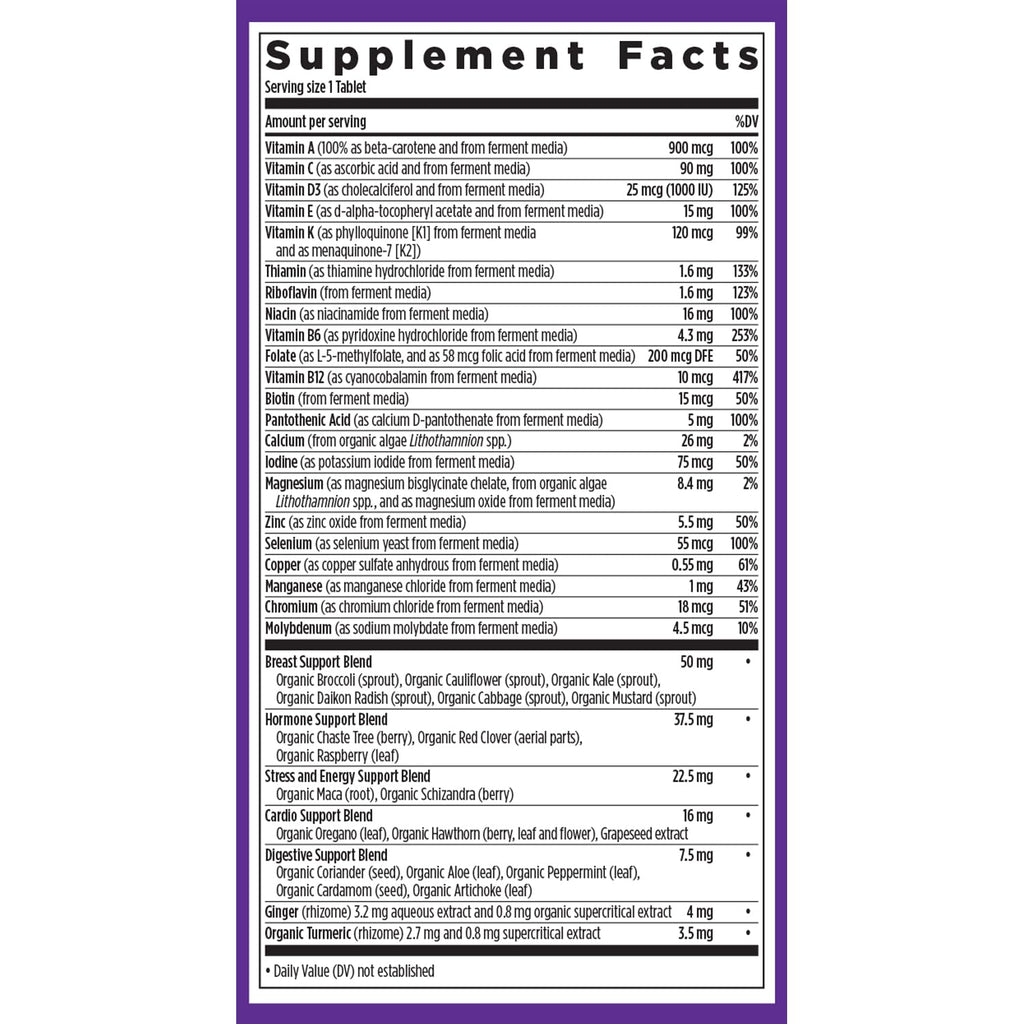 New Chapter Women’s Multivitamin 40+ | One Daily, Gentle on Empty Stomach, Non-GMO, Gluten-Free | 96 Tablets