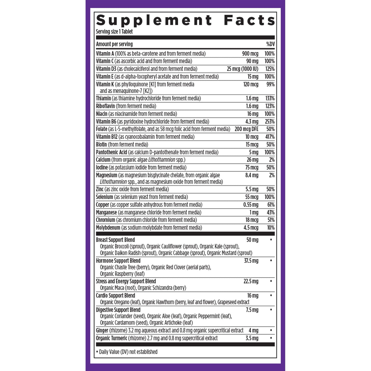 New Chapter Women’s 40+ Multivitamin – One Daily, Fermented Nutrients, Gentle on Empty Stomach