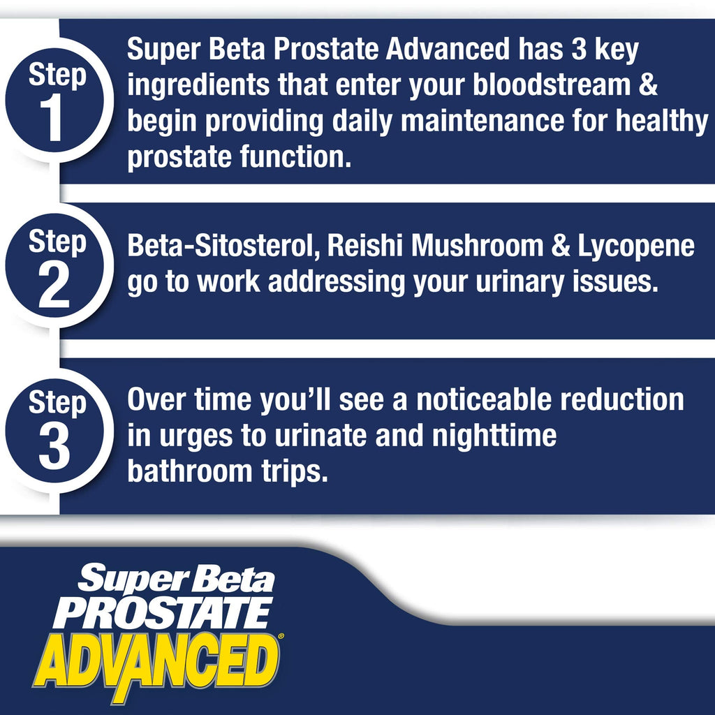 Super Beta Prostate Advanced: Prostate Support with Beta Sitosterol (2-Pack)